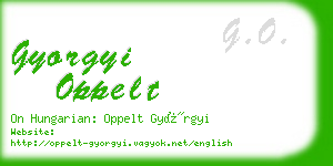 gyorgyi oppelt business card